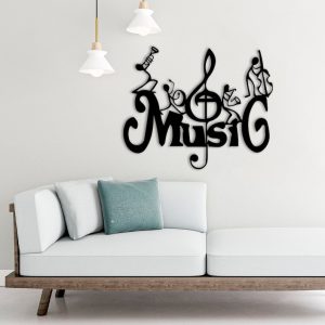 DINOZOZO Music Dancing Band Treble Clef Music Room Recording Studio Business Custom Metal Signs2