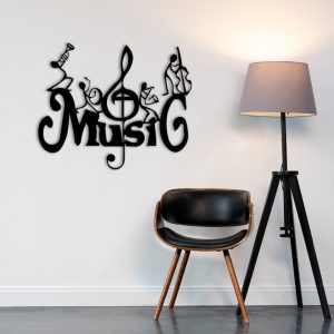 DINOZOZO Music Dancing Band Treble Clef Music Room Recording Studio Business Custom Metal Signs3