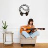 DINOZOZO Music Notes Headphone Soundwave Music Room Recording Studio Business Custom Metal Signs4