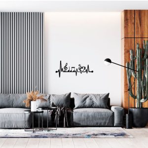 DINOZOZO Music Notes Heartbeat Music Lover Music Room Recording Studio Business Custom Metal Signs2