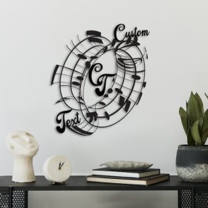 DINOZOZO Music Notes V5 Music Room Recording Studio Business Custom Metal Signs