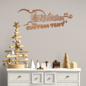 DINOZOZO Music Notes Violin Teacher Name Sign Music Room Recording Studio Business Custom Metal Signs5