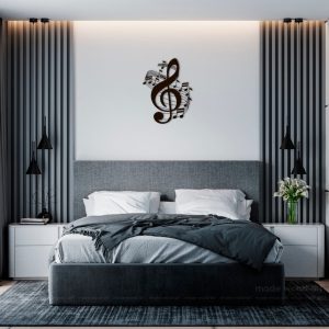 DINOZOZO Music Notes Wall Art Music Room Recording Studio Business Custom Metal Signs4