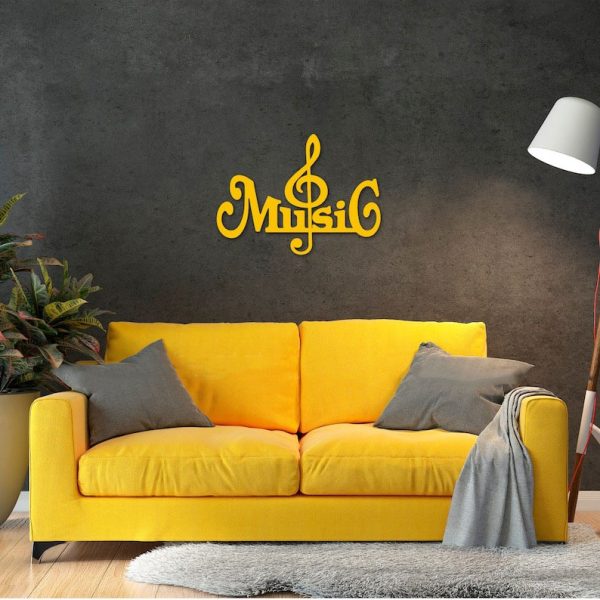 DINOZOZO Music Treble Clef Music Room Recording Studio Business Custom Metal Signs