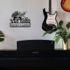 DINOZOZO Musical Piano and Cat Nameplate Music Room Recording Studio Business Custom Metal Signs4