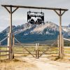 DINOZOZO Outdoor Welcome Farmhouse Cow Chicken Tractor Custom Metal Signs Gift for Farmer 3