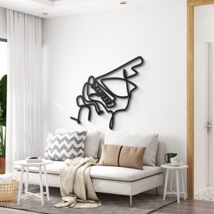 DINOZOZO Pianist Metal Line Wall Art Piano Teacher Music Room Recording Studio Business Custom Metal Signs