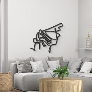 DINOZOZO Pianist Metal Line Wall Art Piano Teacher Music Room Recording Studio Business Custom Metal Signs