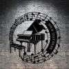 DINOZOZO Piano In Notes V1 Pianist Musician Entertainer Music Room Decor Custom Metal Signs