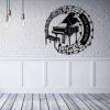 DINOZOZO Piano In Notes V1 Pianist Musician Entertainer Music Room Decor Custom Metal Signs 2