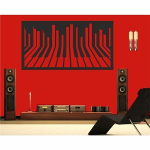 DINOZOZO Piano Keyboard Unique Wall Art Music Room Recording Studio Business Custom Metal Signs2