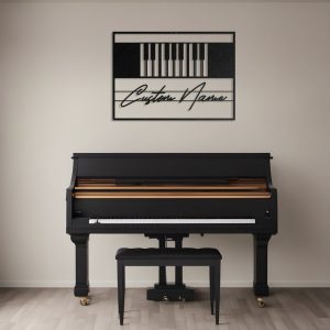 DINOZOZO Piano Keys Pianist Studio Piano Business Custom Metal Signs