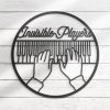 DINOZOZO Piano Player Pianist Piano Studio Piano Lessons Business Custom Metal Signs 3