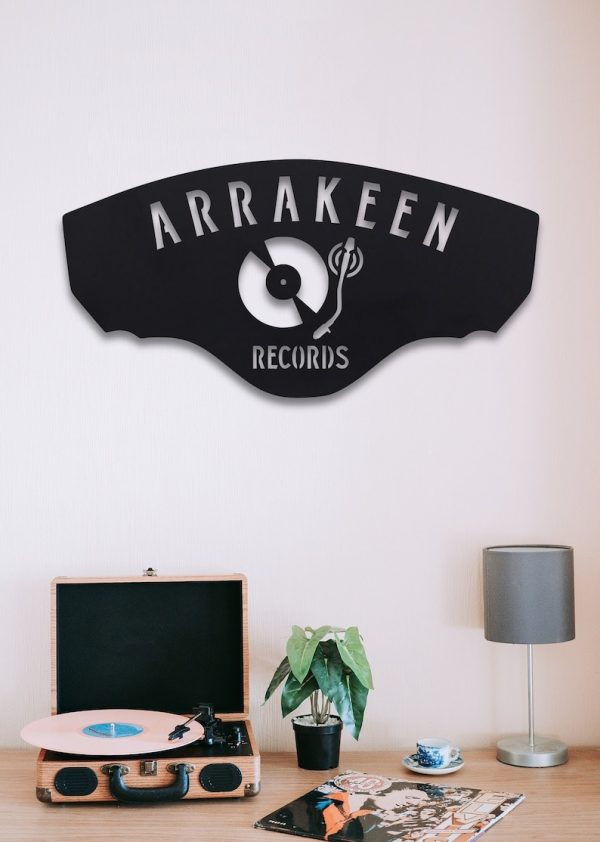 DINOZOZO Podcast Record Player Music Room Recording Studio Business Custom Metal Signs