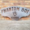 DINOZOZO Podcast Record Player Music Room Recording Studio Business Custom Metal Signs2