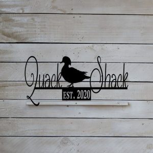 DINOZOZO Quack Shack Farm Sign Duck House Barn Custom Metal Signs Gift for Farmer2