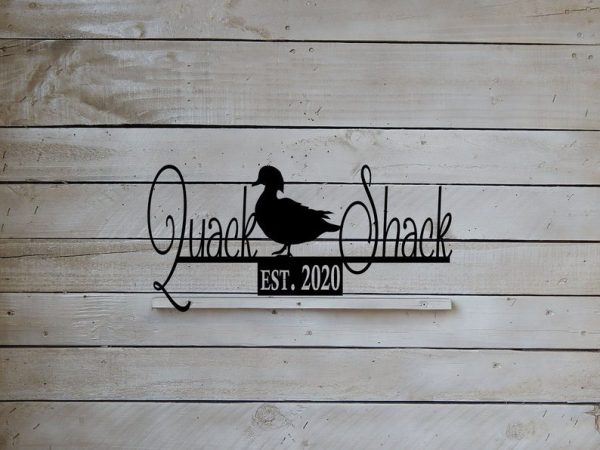 DINOZOZO Quack Shack Farm Sign Duck House Barn Custom Metal Signs Gift for Farmer