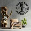DINOZOZO Retro Microphone Singer Musical Notes Vocalist Music Room Studio Custom Metal Signs 4