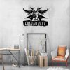 DINOZOZO Rock And Roll Metal Music Room Recording Studio Business Custom Metal Signs 1