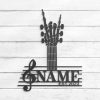 DINOZOZO Rock On Guitar Rock And Roll Skeleton Hand Music Room Custom Metal Signs 4