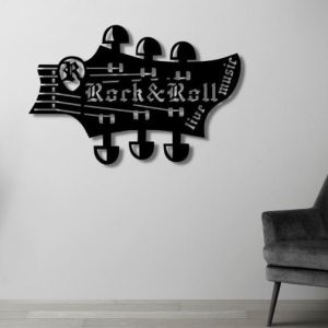 Wall sticker ROCK N ROLL, Wild Guitars with Rebellious Energy