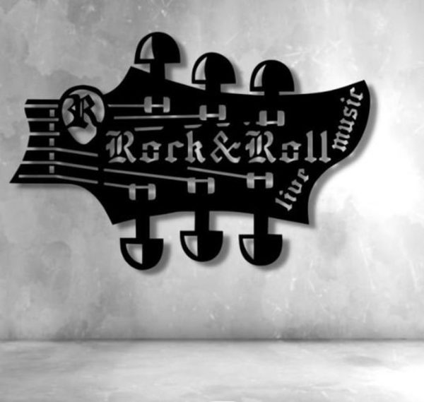 DINOZOZO Rock n Roll Guitar Heavy Music Room Recording Studio Business Custom Metal Signs