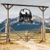 DINOZOZO Running Horse Wild Life Famhouse Farm Custom Metal Signs Gift for Farmer