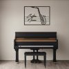 DINOZOZO Saxophone Sculpture Saxophone Lessons Class Business Custom Metal Signs 3