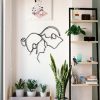 DINOZOZO Single Line Art Minimalism Couple Anniversary Valentines Day Gift for Her Him Custom Metal Signs