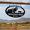DINOZOZO So God Made a Farmer Barn Windmill Cow Custom Metal Signs Gift for Farmer 1
