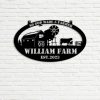 DINOZOZO So God Made a Farmer Barn Windmill Cow Custom Metal Signs Gift for Farmer 3