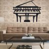DINOZOZO Stunning Piano Monogram Music Room Recording Studio Business Custom Metal Signs