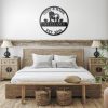 DINOZOZO Surfing Couple Beach Palm Tree Wedding Anniversary Valentines Day Custom Metal Signs 2