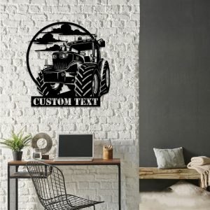 DINOZOZO Tractor Driver Farm Tractor Name Custom Metal Signs 2