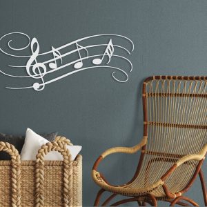 DINOZOZO Treble Clef Music Notes Musician Music Room Recording Studio Business Custom Metal Signs