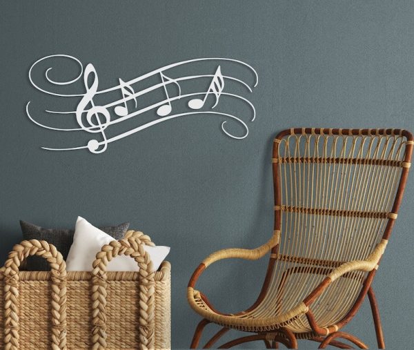 DINOZOZO Treble Clef Music Notes Musician Music Room Recording Studio Business Custom Metal Signs