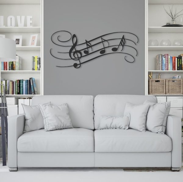 DINOZOZO Treble Clef Music Notes Musician Music Room Recording Studio Business Custom Metal Signs