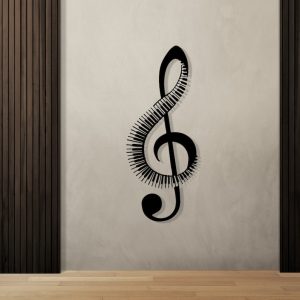 DINOZOZO Treble Clef Piano Music Room Recording Studio Business Custom Metal Signs