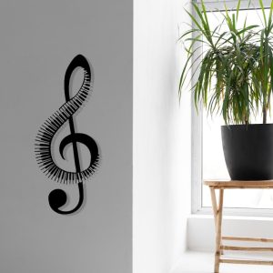 DINOZOZO Treble Clef Piano Music Room Recording Studio Business Custom Metal Signs4