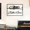 DINOZOZO Trumpet Musical Instrument Trumpet Lessons Business Custom Metal Signs 2