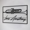 DINOZOZO Trumpet Musical Instrument Trumpet Lessons Business Custom Metal Signs 4