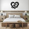 DINOZOZO Two Rings In A Heart Couples Wedding Valentines Day Anniversary Gift Custom Metal Signs2