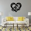 DINOZOZO Two Rings In A Heart Couples Wedding Valentines Day Anniversary Gift Custom Metal Signs3