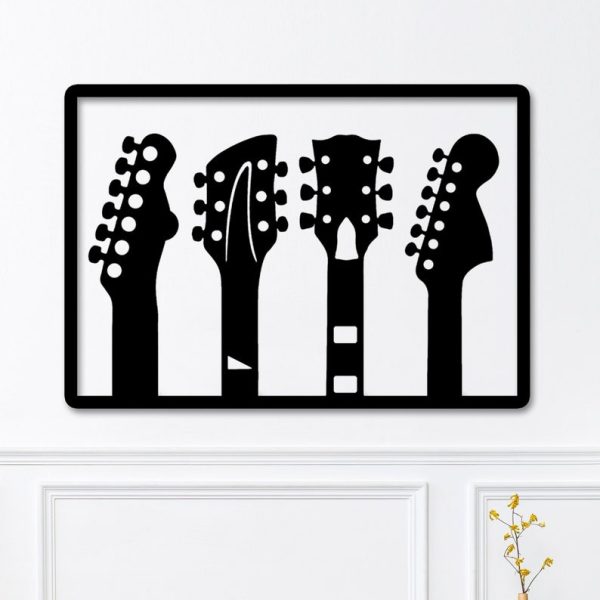 DINOZOZO Type of Guitars Guitarist Music Room Recording Studio Business Custom Metal Signs