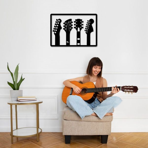 DINOZOZO Type of Guitars Guitarist Music Room Recording Studio Business Custom Metal Signs