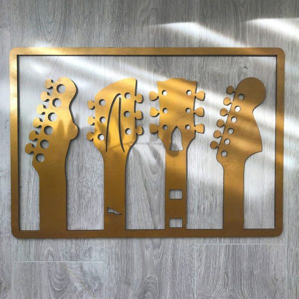 DINOZOZO Type of Guitars Guitarist Music Room Recording Studio Business Custom Metal Signs