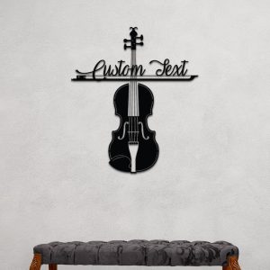 DINOZOZO Violin Teacher Name Sign Music Room Recording Studio Business Custom Metal Signs
