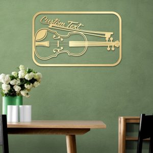 DINOZOZO Violin Teacher Name Sign Music Room Recording Studio Business Custom Metal Signs2 2