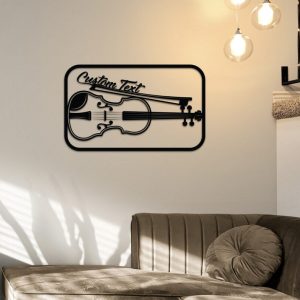 DINOZOZO Violin Teacher Name Sign Music Room Recording Studio Business Custom Metal Signs3 2