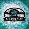 DINOZOZO Water Ski Monogram Jet Ski Lover Couple Wedding Valentines Day Anniversary Gift Custom Metal Signs3